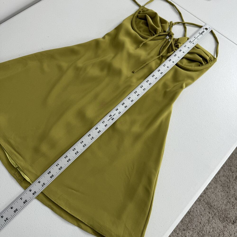 BABYBOO‎ Dress Womens Small Green Renee Mini Strappy Lace Up Back Party Resort - Picture 10 of 13